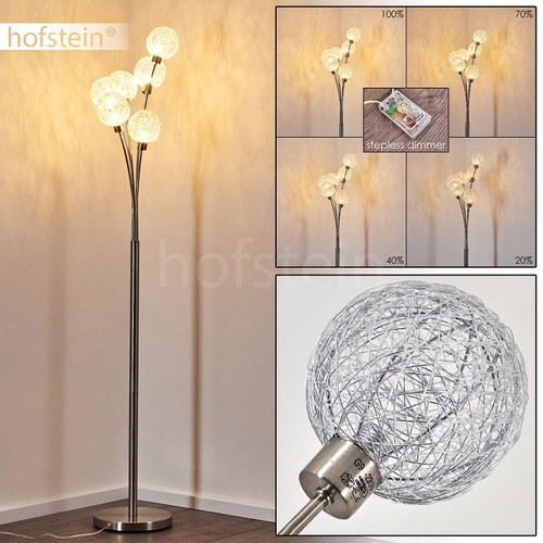Lampadaire argenté lampe - argenté, de