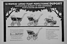 PRESS AD 1926 PERFECTED FOLDING PRAM DUPONT WOODEN