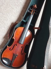 Nice old German 3/4 Violin violon nicely flamed "Copy of Antonius Stradivarius"