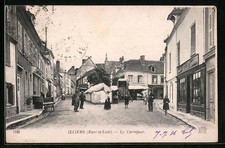 Old postcard Illiers, Le Carrefour 1924 
