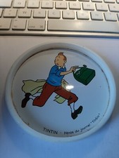 vintage : sous verre Tintin - 