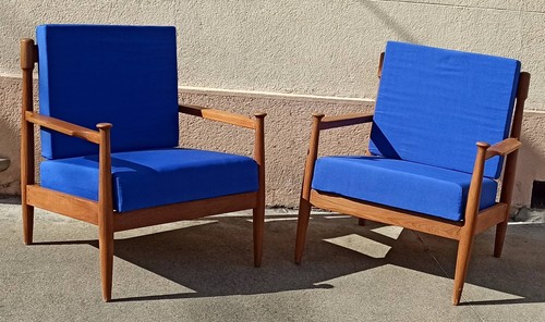 Paire fauteuils scandinaves - paire,