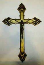 CRUCIFIX VINTAGE MODERNISTE EN