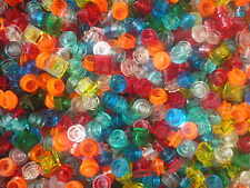 100 Piece LEGO Fluo Clear Bulk / City Space Star Wars Harry Potter..