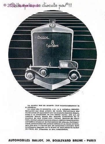 Publicite automobile ballot - automobile,