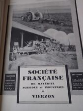 French Society of Agricultural and Industrial Material VIERZON ILLUSTRATION 1941 e