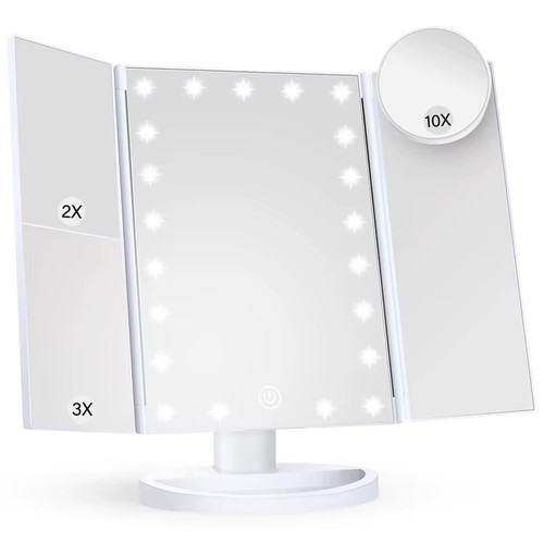 Miroir maquillage trifold - de,