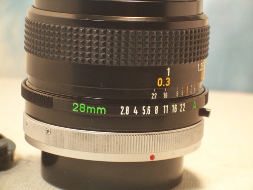 Objectif canon 28mm - objectif, f-d