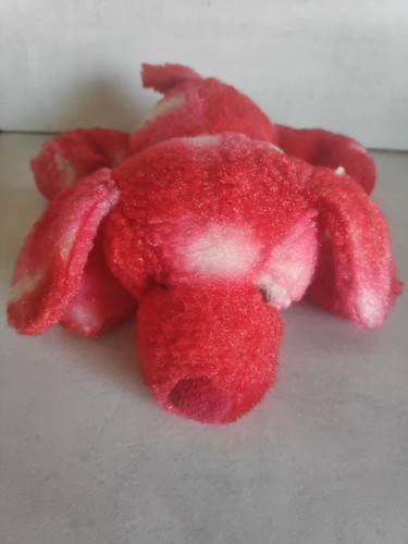 Peluche chien rouge doudou - peluche,
