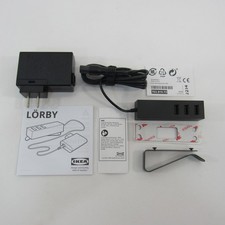 USB Charger with Clamp Black