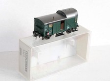 FLEISCHMANN HO 5301 WAR TRAIN ESCORT WAGON VAN FITTED + LIGHTING