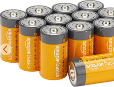 Amazon Basics D Cell All-Purpose Alkaline Batteries 12-Pack  EXP 12/2027