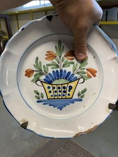 Faience Ancienne Assiette