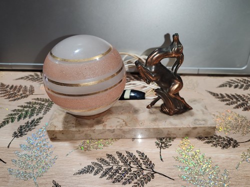 Vintage lampe art - vintage, biche