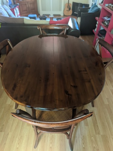 Table ovale bois marron - ovale,