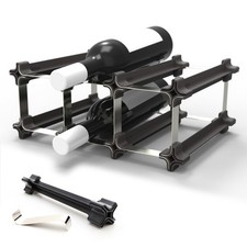 Casier à vin range-bouteilles étagère inox porte-bouteilles jusqu’à 6 bouteilles