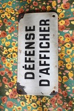 Ancienne  plaque émaillée