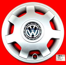 1x Genuine Volkswagen 6N0601147A Fed Wheel Centre Cap Chrome 14 Inch Lupo, Polo