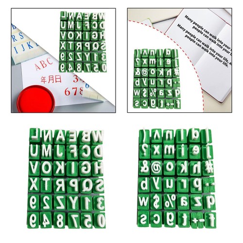 Numéro alphabet tampons - et,