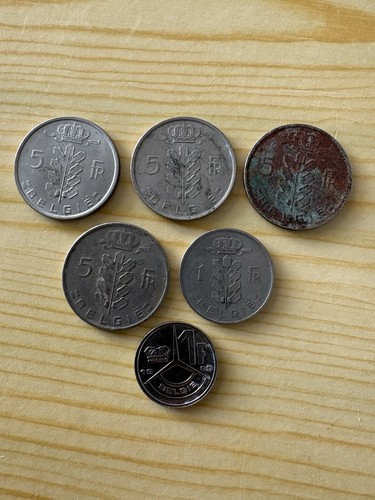Lot pièces monnaie belgique - pièces,
