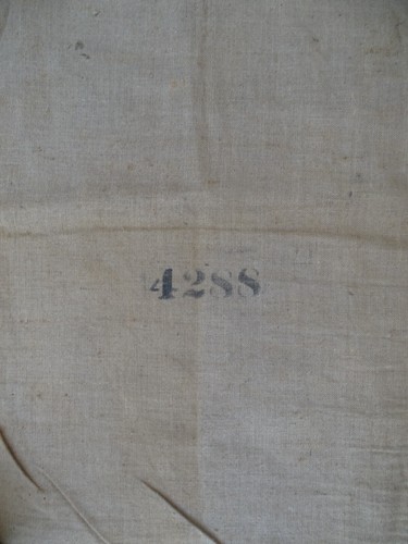 Ancien grand sac toile - grand, de
