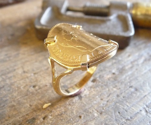 Bague pièce carats - pièce,