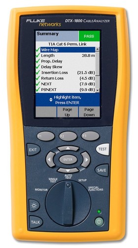 Fluke networks dtx 1800 cable - dtx-1800,
