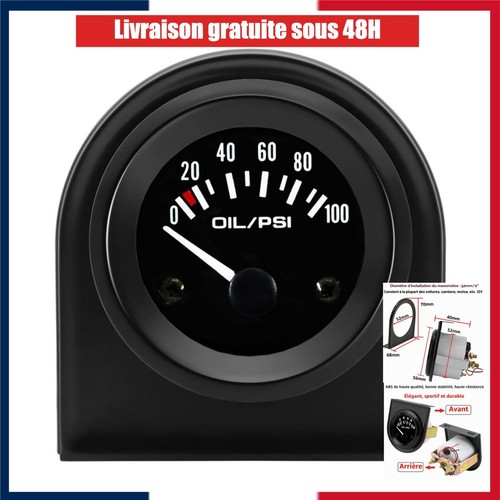 Jauge pression huile 52mm - pression, d'huile