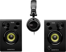 Hercules DJMonitor 32 + HDP DJ45 – Enceintes DJ 2x15W + Casque DJ – Noir