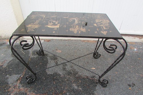 Table basse vintage céramique