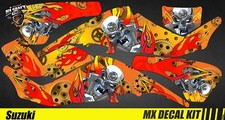 Kit Déco Quad / Atv Decal Kit Suzuki LTZ 400 - Motor Skull Yellow