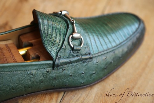 Mocassins gucci cuir vert - en,