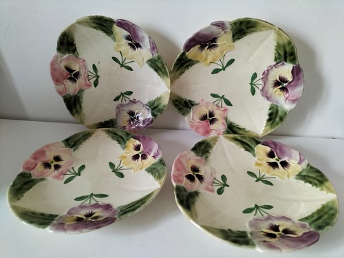 Assiettes barbotine pensées - assiettes,