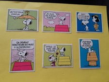 lot 6 stickers La Vache qui rit Snoopy