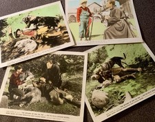 4- 1947 Vintage Lobby Cards  “Return Of Rin Tin Tin “ Theater Advertising