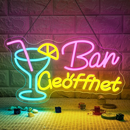 Bar ouvert panneau néon - bar,