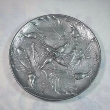 Plat aux Noisettes Jules Brateau Exposition Universelle Paris 1900 Etain