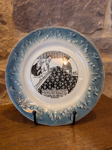 Assiette parlante ancienne