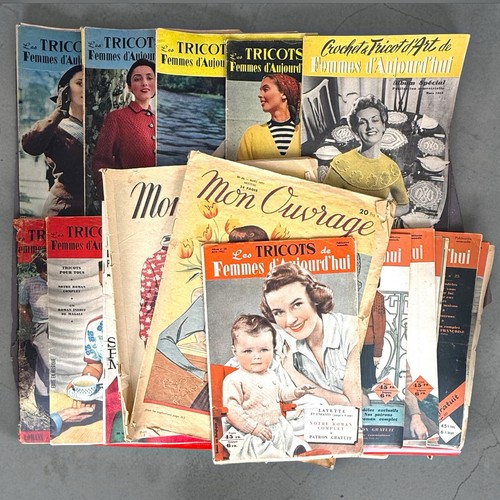 Lot revues anciennes tricot - revues,