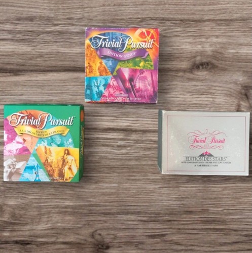 Lot mini trivial pursuit - de,