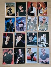 JOHNNY HALLYDAY LOT 16 CARTES POSTALES VINTAGE COLLECTION MUSIQUE 80 90 ROCK 