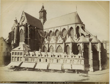 G.H. Phot. Belgique, Louvain, Intérieur de l'église St. Pierre  Vintage alb