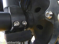 Kawasaki ZZR1400 2012-2020 Fourche Avant Pincée Boulons Set 4 Titane Inox BZP