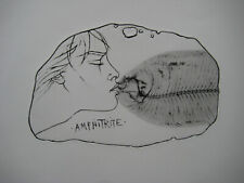 TREMOIS PIERRE YVES FANTASTIC ENGRAVING ETCHING MYTHOLOGY UNSIGNED AMPHITRITE