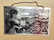 Tôle d'alu peinte BRASSERIE