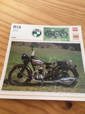 PUCH 250 S4 1935 Carte moto Collection Atlas Autriche