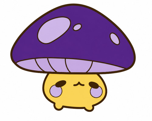 Stickers champignon violet - -,