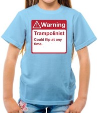 Avertissement Trampolinist - Enfants - Trampoline Clapet Drôle Sport Amour