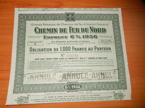 Ancienne obligation 1000f - ancienne,