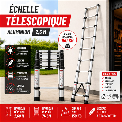 échelle télescopique m - 2,6,